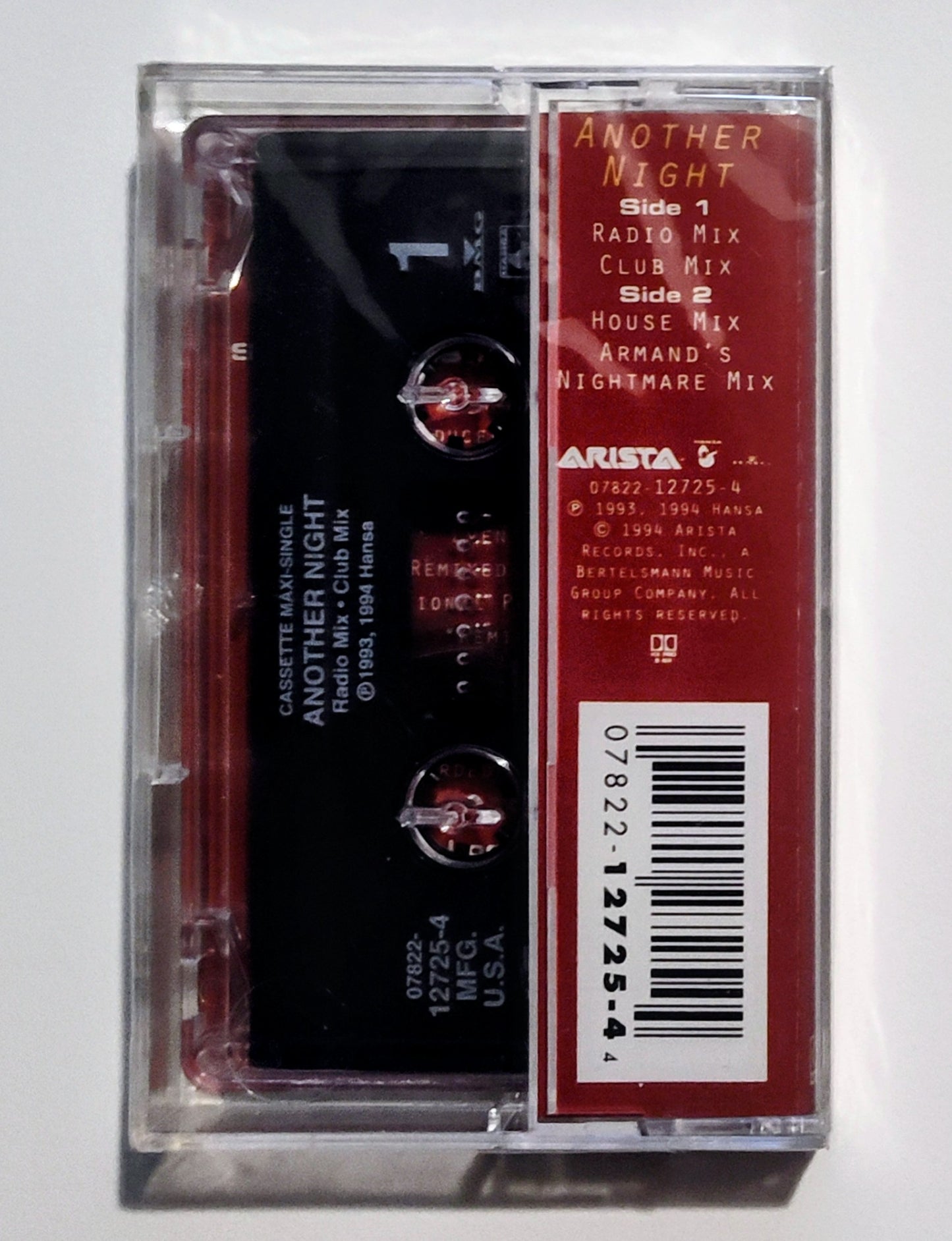 Real McCoy - "Another Night" - CASSETTE TAPE (Maxi) M/M (Sealed)