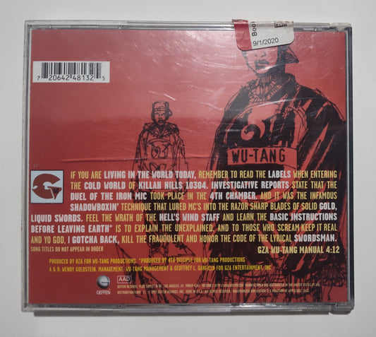 Genius/GZA - "Liquid Swords" - COMPACT DISC G/G+