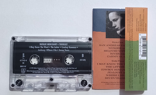Natalie Merchant - "Tigerlily" - CASSETTE TAPE (SR; DOLBY HX PRO B NR) NM/VG+