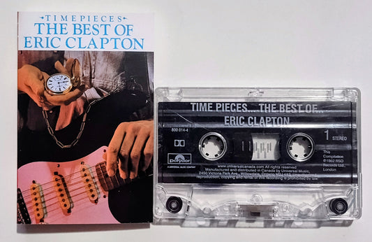 Eric Clapton - "Time Pieces: The Very Best Of Eric Clapton" - CASSETTE TAPE (Canada; clear shell; DOLBY) VG+/VG