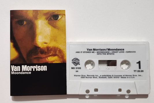 Van Morrison - "Moondance" - CASSETTE TAPE VG+/VG+