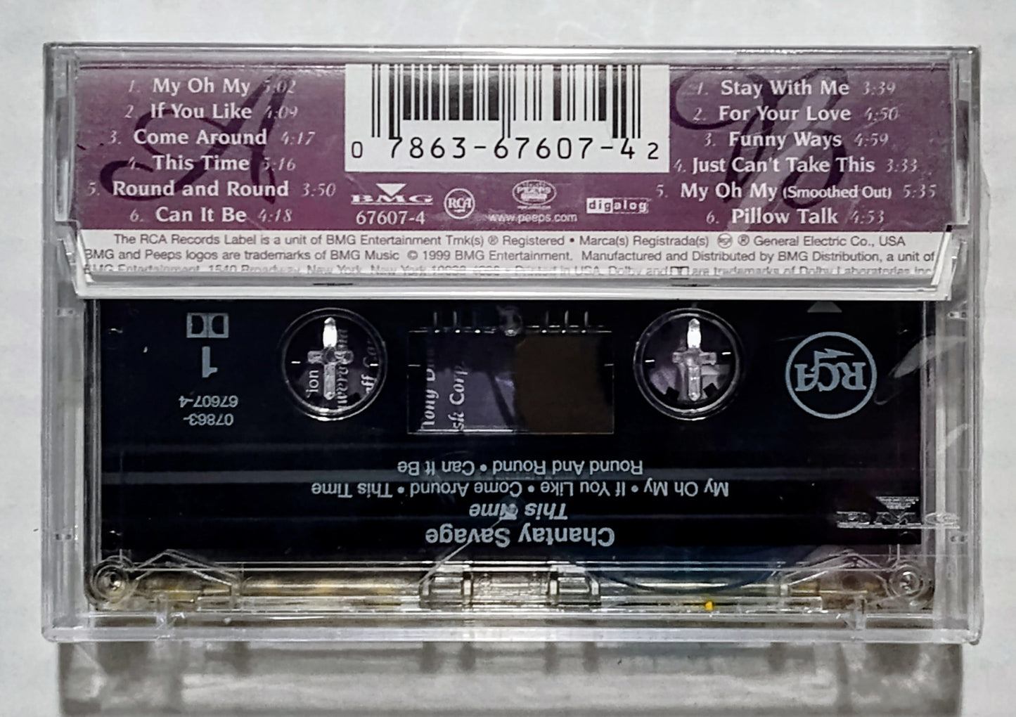 Chantay Savage - “This Time” - CASSETTE TAPE NM/M (Sealed; Small crack in back of case)