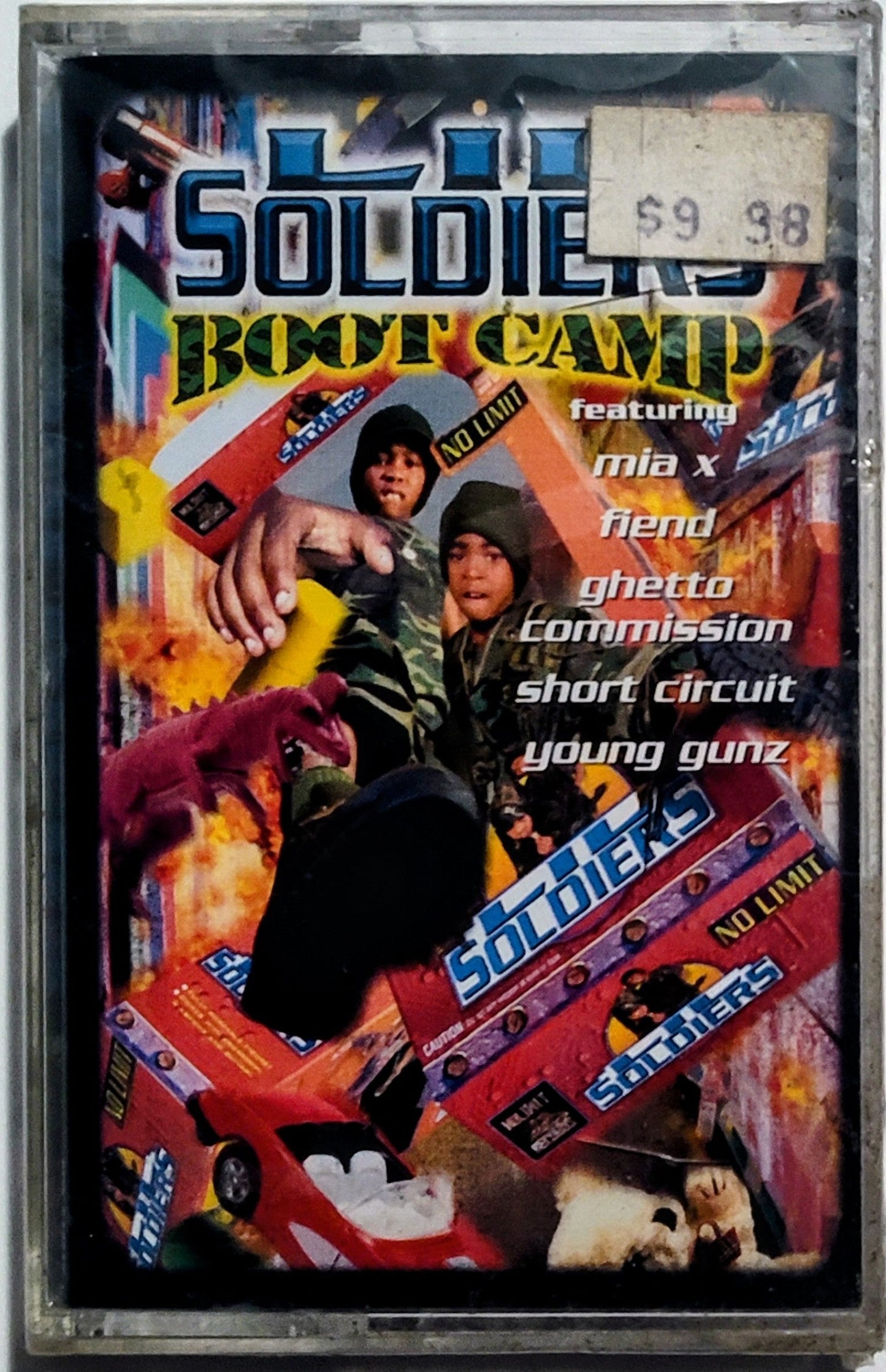 Lil Soldiers - "Boot Camp" - CASSETTE TAPE NM/M (Sealed; cracked cover; drill hiole