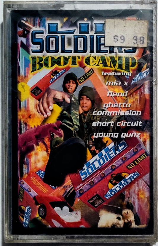 Lil Soldiers - "Boot Camp" - CASSETTE TAPE NM/M (Sealed; cracked cover; drill hiole