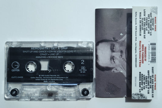 Aerosmith - "Get A Grip" - CASSETTE TAPE (DOLBY HX PRO B NR) VG/VG