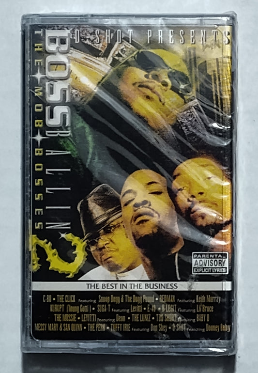 D-Shot - “Boss Ballin’ 2: The Mob Bosses” - CASSETTE TAPE M/M (Sealed)