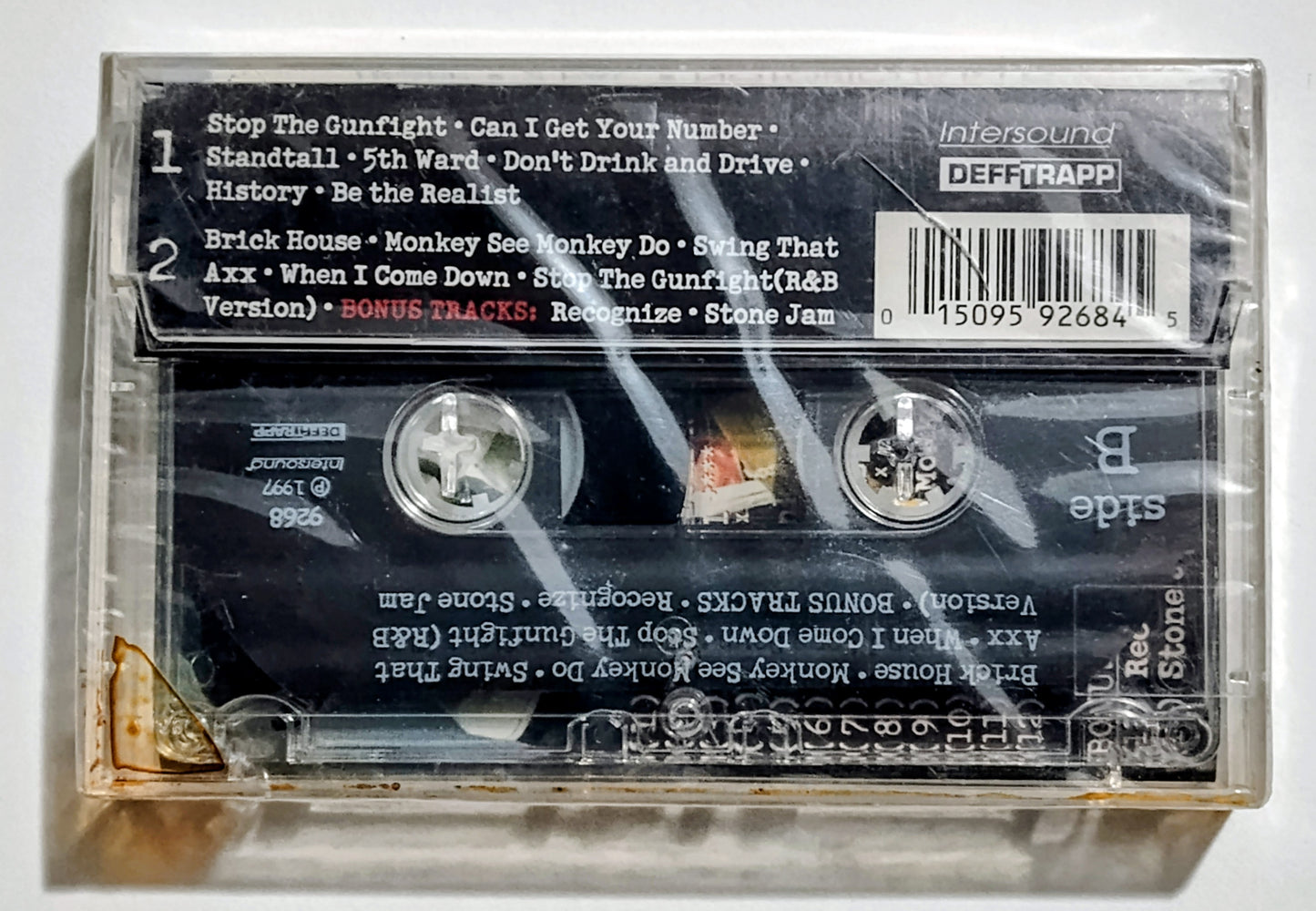 Trapp Featuring 2Pac And The Notorious B.I.G. - "Stop The Gunfight" - CASSETTE TAPE VG+/M (Sealed; cracked back of case)