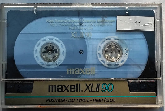 Blank - Maxell XL II Chrome (90-Minute; Vintage extra-wide-window-style; black shell; Loose/Pre-Recorded/With J-Card; No sticker labels; SOLD AS IS)