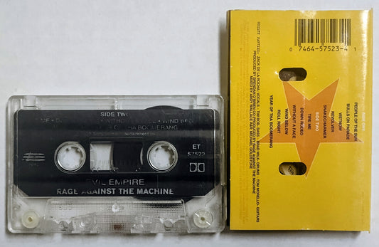 Rage Against The Machine - "Evil Empire" - CASSETTE TAPE (Canada; clear shell) G+/G+