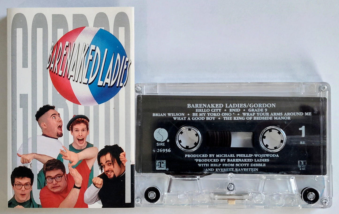 Barenaked Ladies - “Gordon” - CASSETTE TAPE VG+/VG+ *🚨*