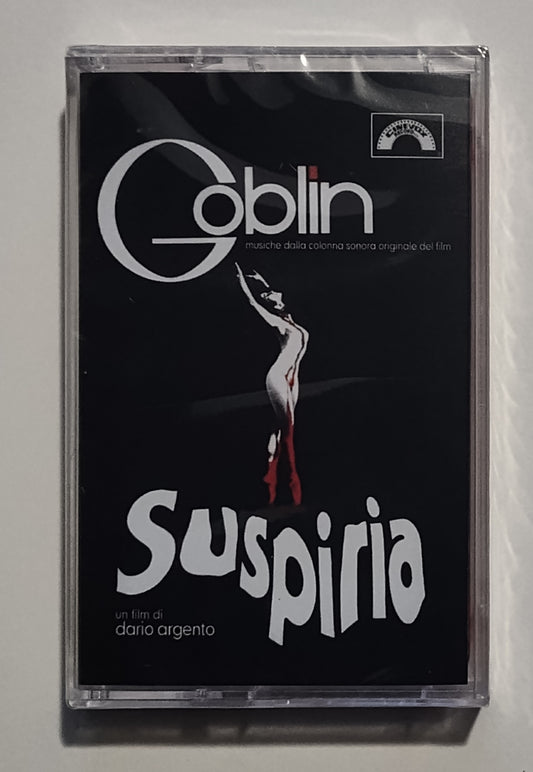 Goblin - "Suspiria Soundtrack" - INDIE CASSETTE TAPE (Italy; "Fan Club" Tape; translucent red shell) M/M (Sealed)