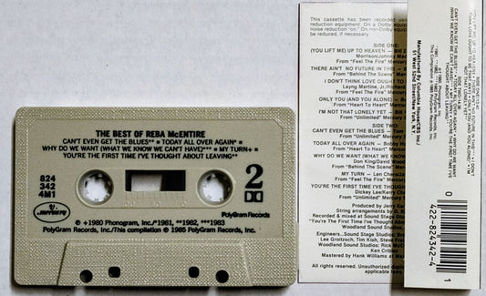 Reba McEntire - “The Best Of Reba McEntire” - CASSETTE TAPE (Columbia House) VG+/VG+