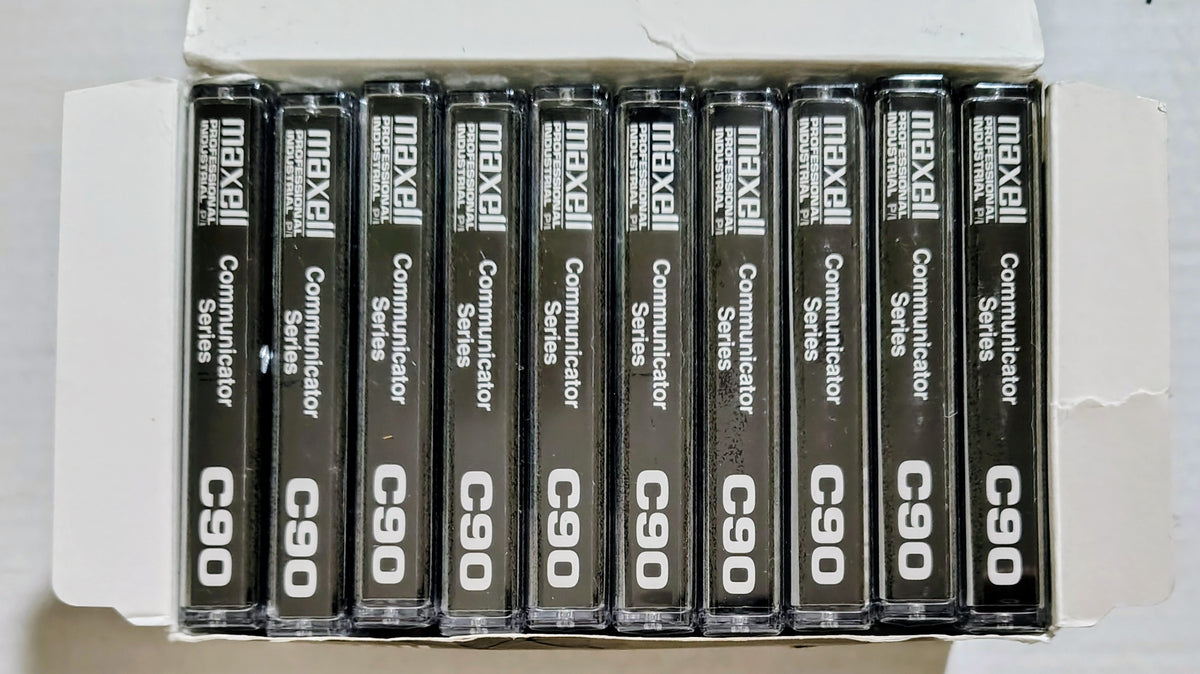 Blank - Maxell C90 Normal Bias (Pro/Industrial Communicator Series; 90-Minute; Open box of 10; All Are Sealed)