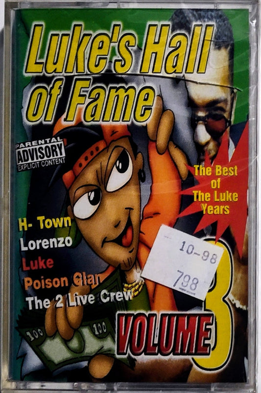 Various Artists - "Luke's Hall Of Fame Volume 3 Compilation" - CASSETTE TAPE NM/M (Sealed; cracked case cover)