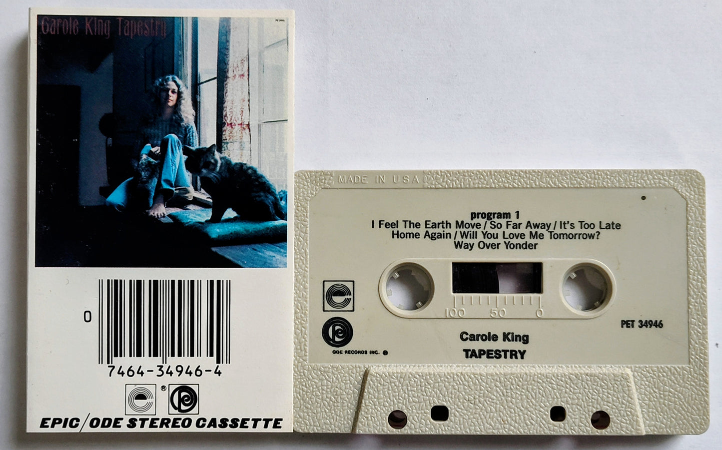 Carole King - “Tapestry” - CASSETTE TAPE VG+/VG+
