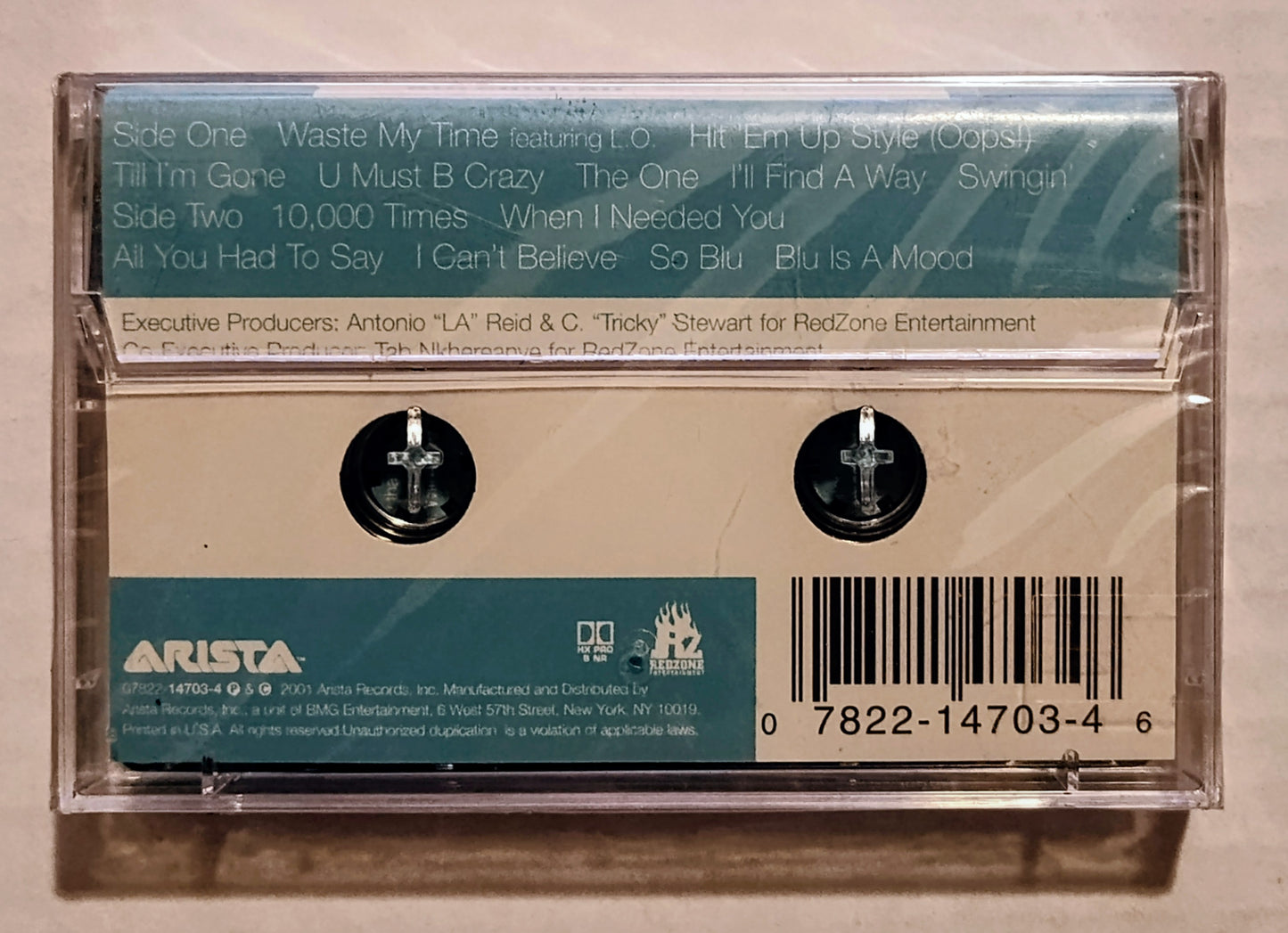 Blu Cantrell - “So Blu” - CASSETTE TAPE NM/M (Sealed; grimey hype sticker; scratchy cellophane)