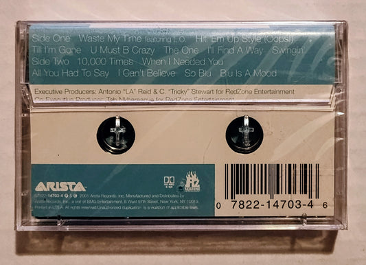 Blu Cantrell - “So Blu” - CASSETTE TAPE NM/M (Sealed; grimey hype sticker; scratchy cellophane)