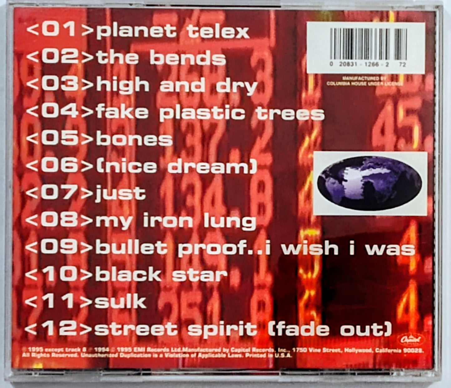 Radiohead - "The Bends" - COMPACT DISC VG+/G+