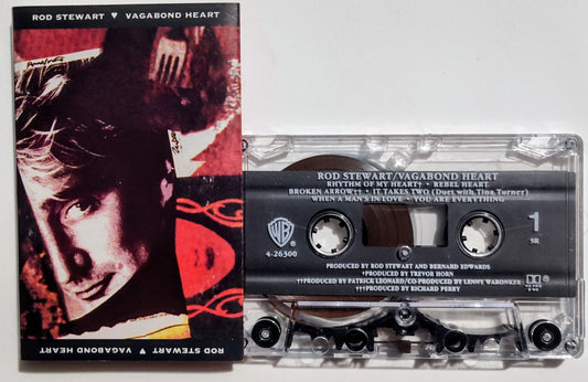 Rod Stewart - "Vagabond Heart" - CASSETTE TAPE (SR; DOLBY HX PRO) VG+/VG+
