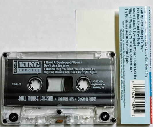 Bull Moose Jackson - “I Want A Bowlegged Woman” - CASSETTE TAPE VG+/VG+
