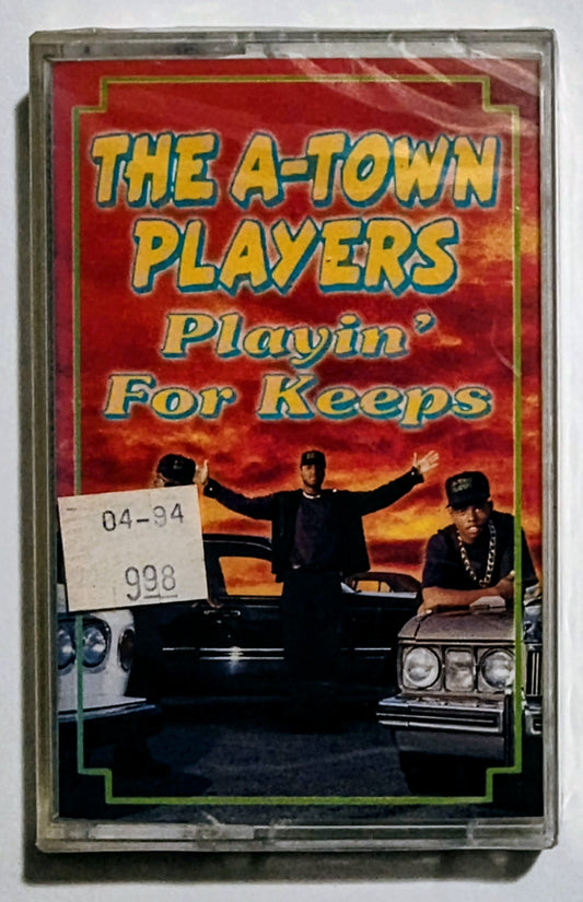 A-Town Players, The - "Playin' For Keeps" - CASSETTE TAPE NM/M (Sealed; cracks in back of case)