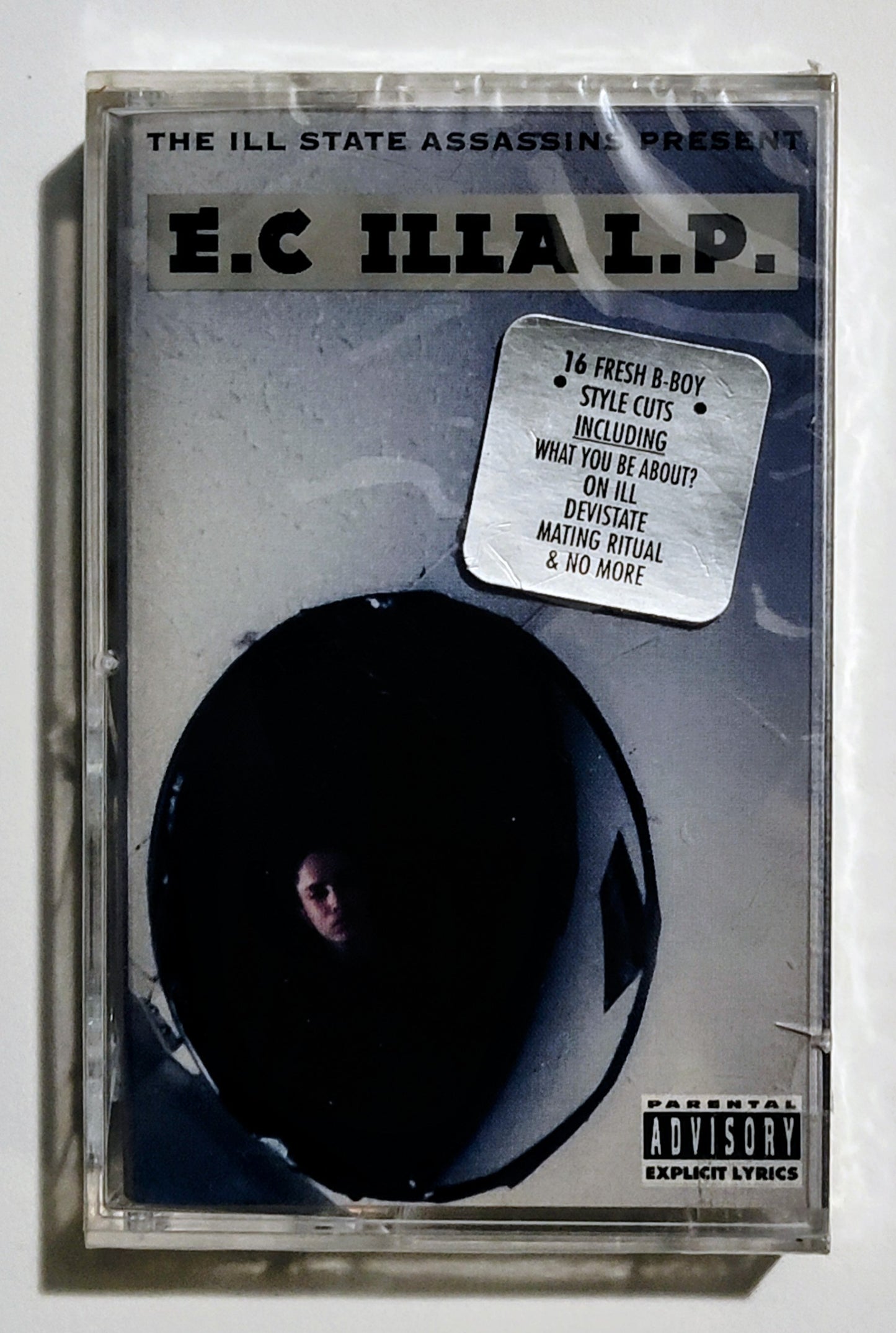 E.C. Illa - "E.C. Illa LP" - CASSETTE TAPE VG+/M (Sealed with hype sticker; tiny crack in cover; large crack in spine)