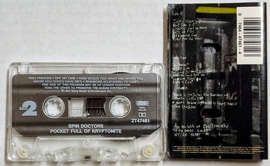 Spin Doctors - "Pocket Full Of Kryptonite" - CASSETTE TAPE VG+/VG+ *🚨* *⭐*