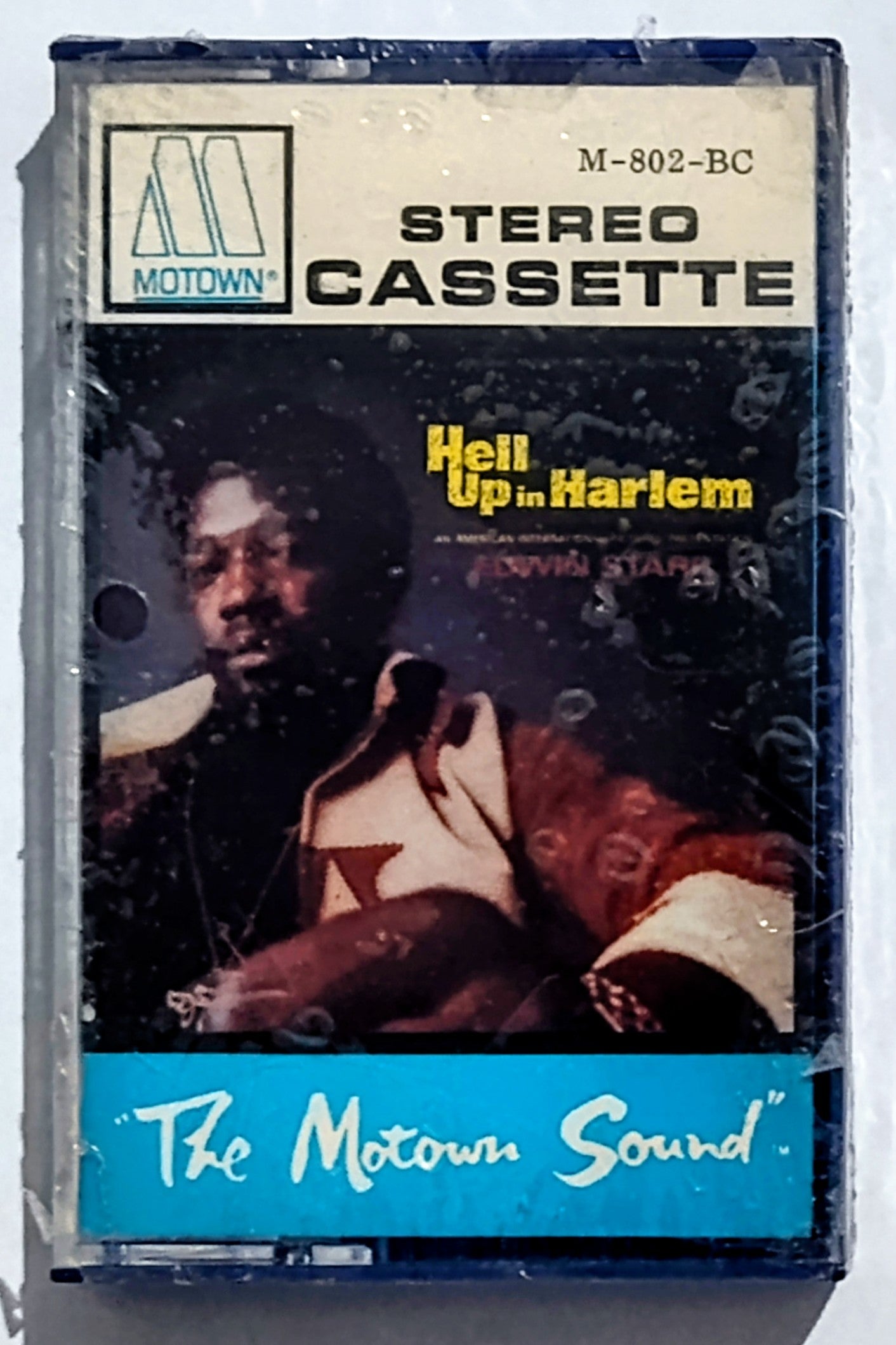 Edwin Starr - “Hell Up In Harlem” - CASSETTE TAPE VG+/M (Sealed; torn cellophane)