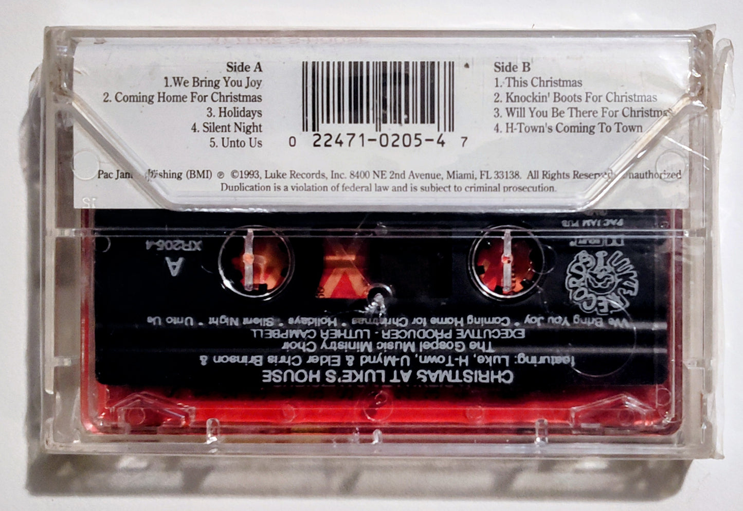 Luke - "Christmas At Luke's" - CASSETTE TAPE M/M (Sealed; loose cellophane)