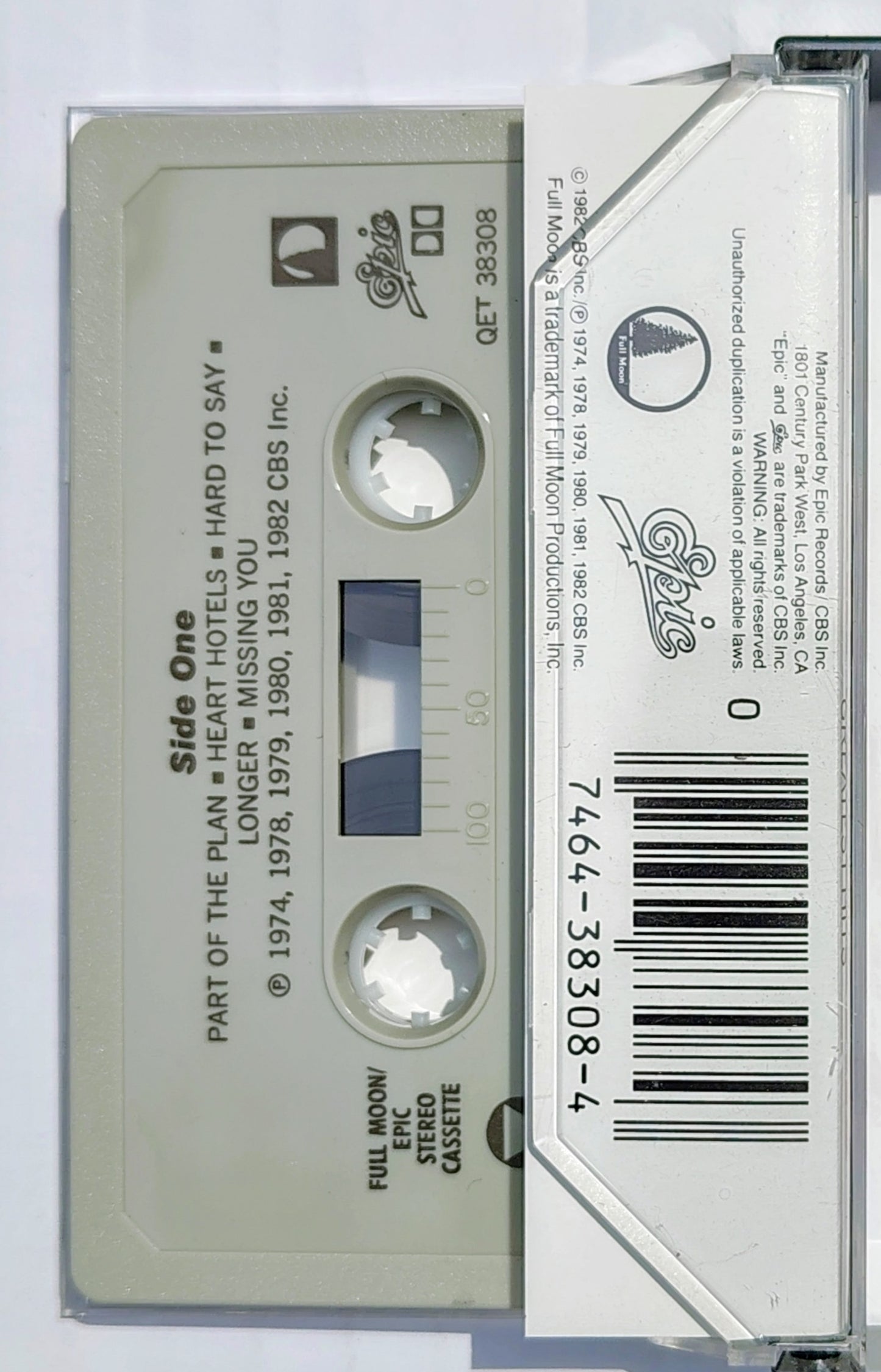 Dan Fogelberg - “Greatest Hits” - CASSETTE TAPE VG+/VG+
