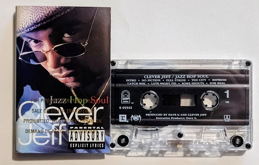 Clever Jeff - "Jazz Hop Soul" - CASSETTE TAPE (Promo stamp; DOLBY HX PRO S NR) NM/NM