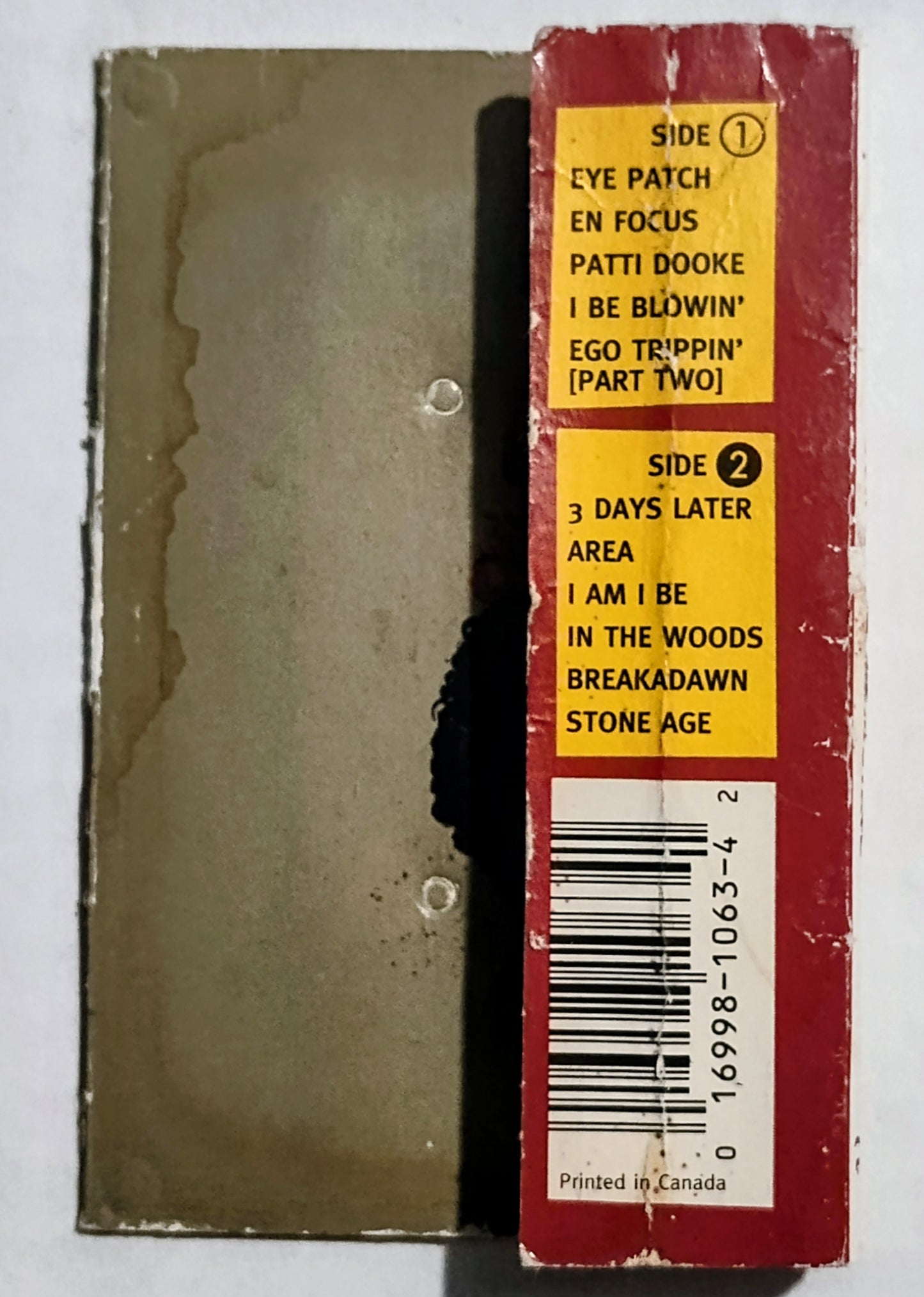 De La Soul - "Buhloone Mind State" - CASSETTE TAPE G/VG (Damage to j card)