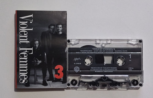 Violent Femmes - "3" - CASSETTE TAPE VG+/VG+