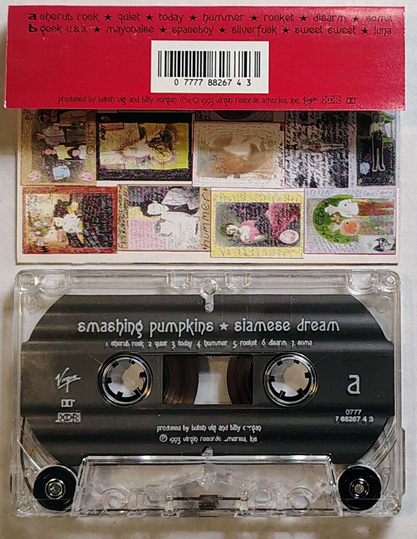 Smashing Pumpkins - "Siamese Dream" - CASSETTE TAPE VG+/VG+ *🚨*