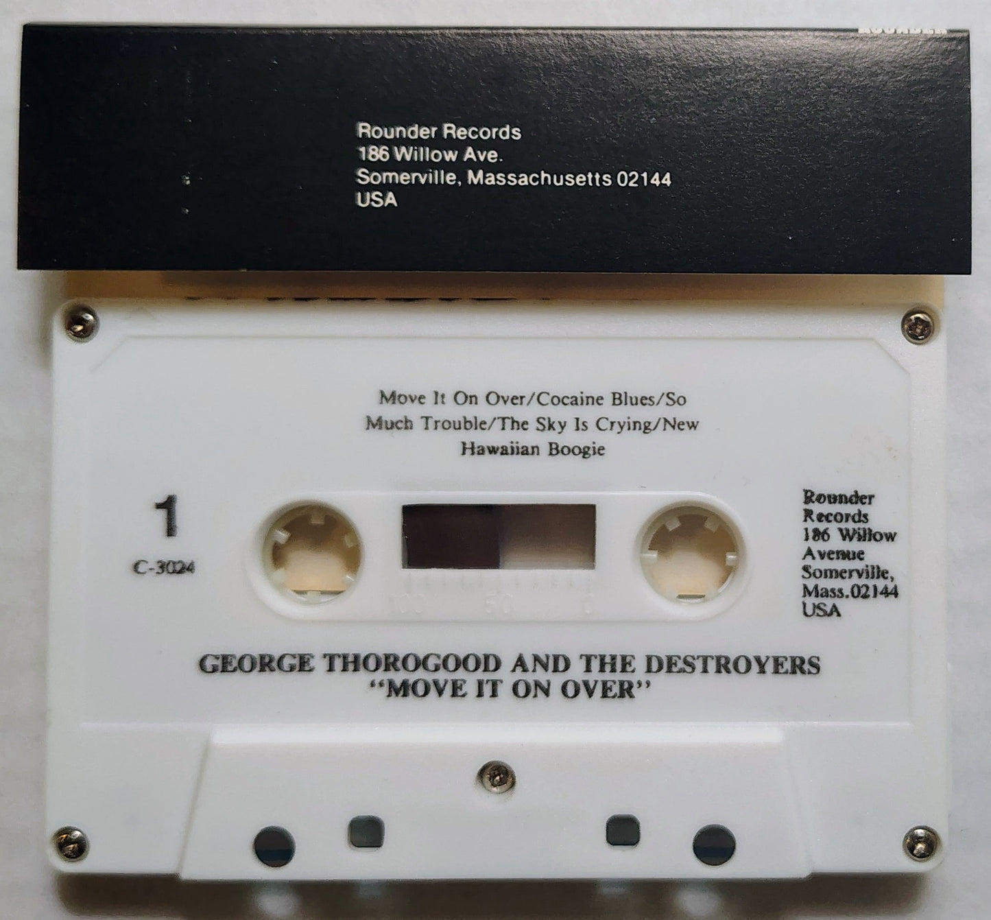 George Thorogood And The Destroyers - “Move It On Over” - CASSETTE TAPE VG+/VG