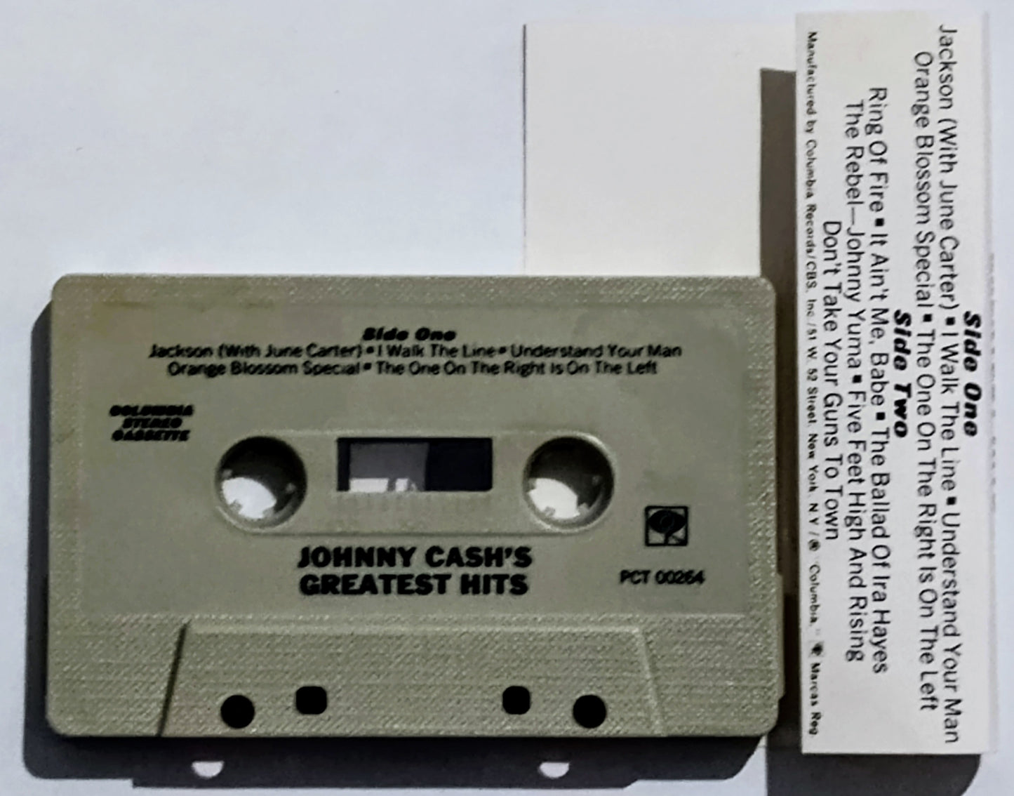 Johnny Cash - “Greatest Hits Volume 1” - CASSETTE TAPE VG+/VG+