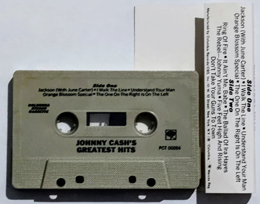 Johnny Cash - “Greatest Hits Volume 1” - CASSETTE TAPE VG+/VG+