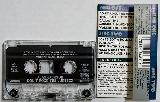 Alan Jackson - “Don’t Rock The Jukebox” - CASSETTE TAPE VG+/VG+
