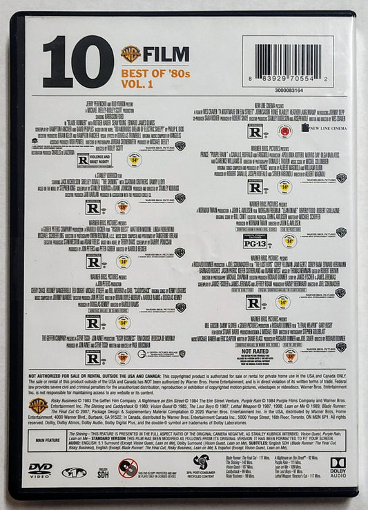 Warner Bros. 10-Film Best Of ‘80s Vol. 1 Collection DVD