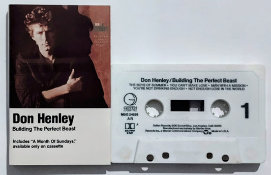 Don Henley - “Building The Perfect Beast” - CASSETTE TAPE VG+/VG+