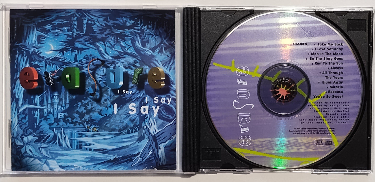 Erasure - "I Say, I Say, I Say"  - COMPACT DISC NM/VG+