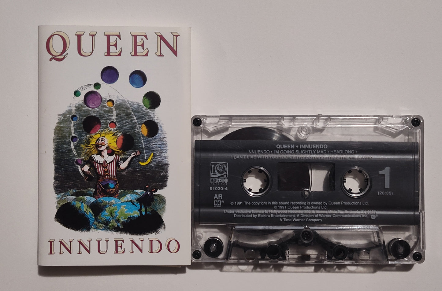 Queen - "Innuendo" - CASSETTE TAPE (AR; DOLBY HX PRO) VG/VG