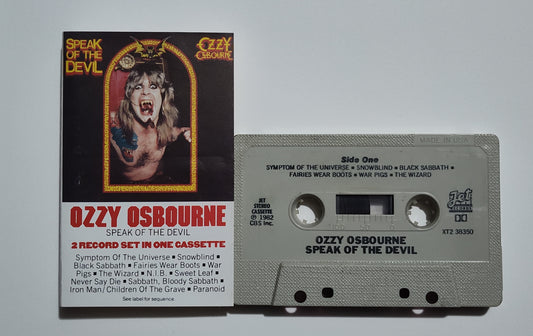Ozzy Osbourne - "Speak Of The Devil" CASSETTE TAPE (DOLBY) VG/G* *SEE NOTES