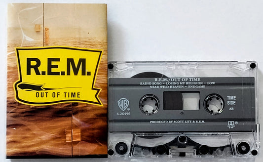 R.E.M. - "Out Of Time" - CASSETTE TAPE VG+/VG+ *🚨*