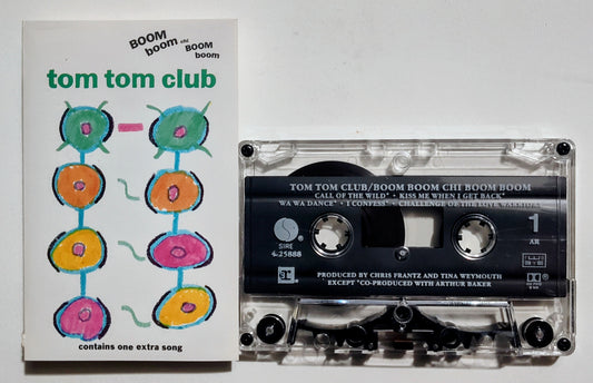 Tom Tom Club (Talking Heads members) - "Boom Boom Chi Boom Boom" - CASSETTE TAPE (AR) VG/VG+ (Saw cut through spine)