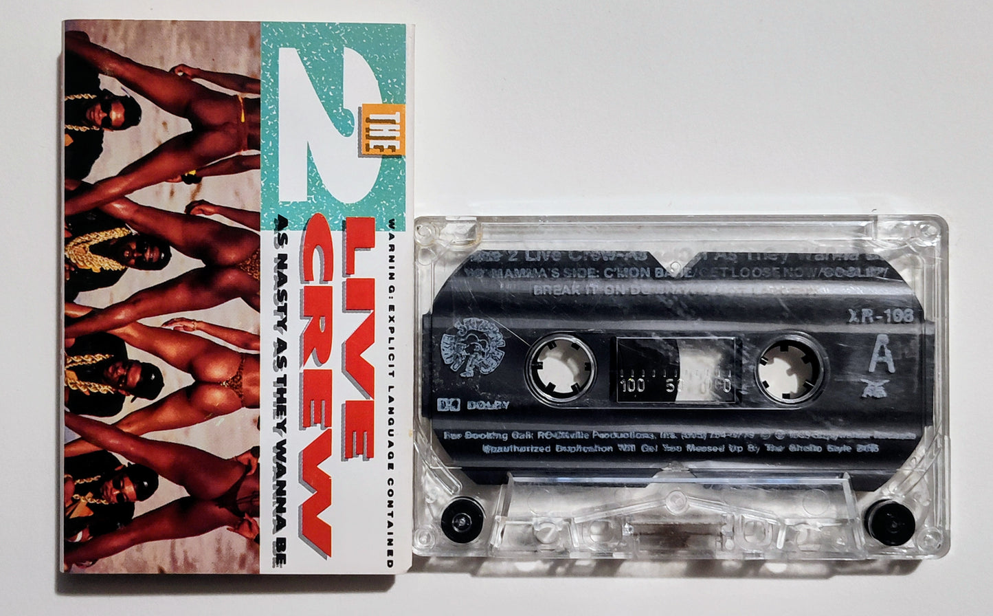 2 Live Crew - "As Nasty As They Wanna Be" - CASSETTE TAPE (DOLBY) VG+/VG
