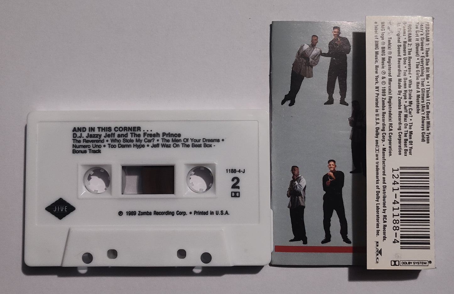DJ Jazzy Jeff & The Fresh Prince - "And In This Corner" - CASSETTE TAPE VG+/VG+