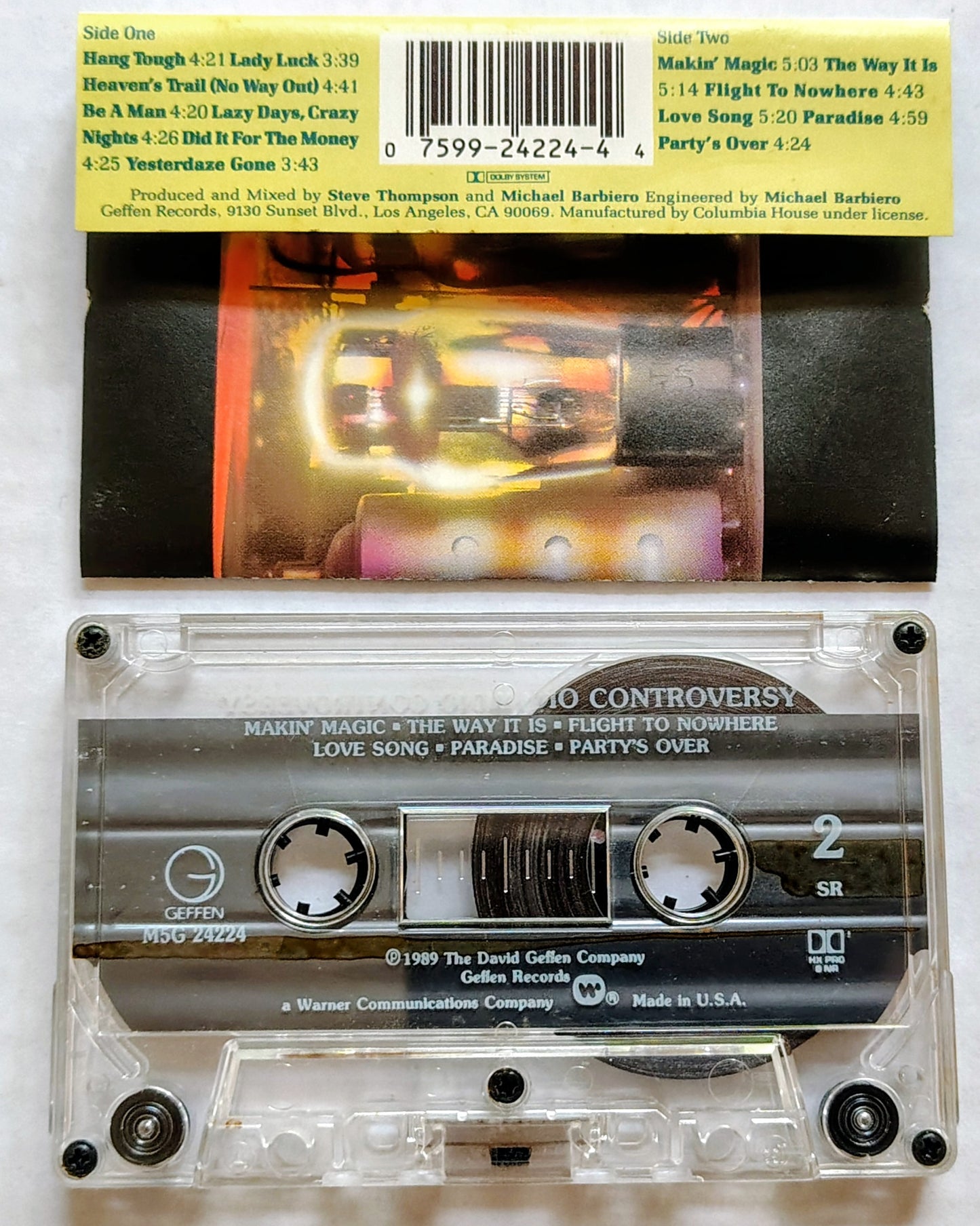Tesla - "The Great Radio Controversy" - CASSETTE TAPE VG+/VG