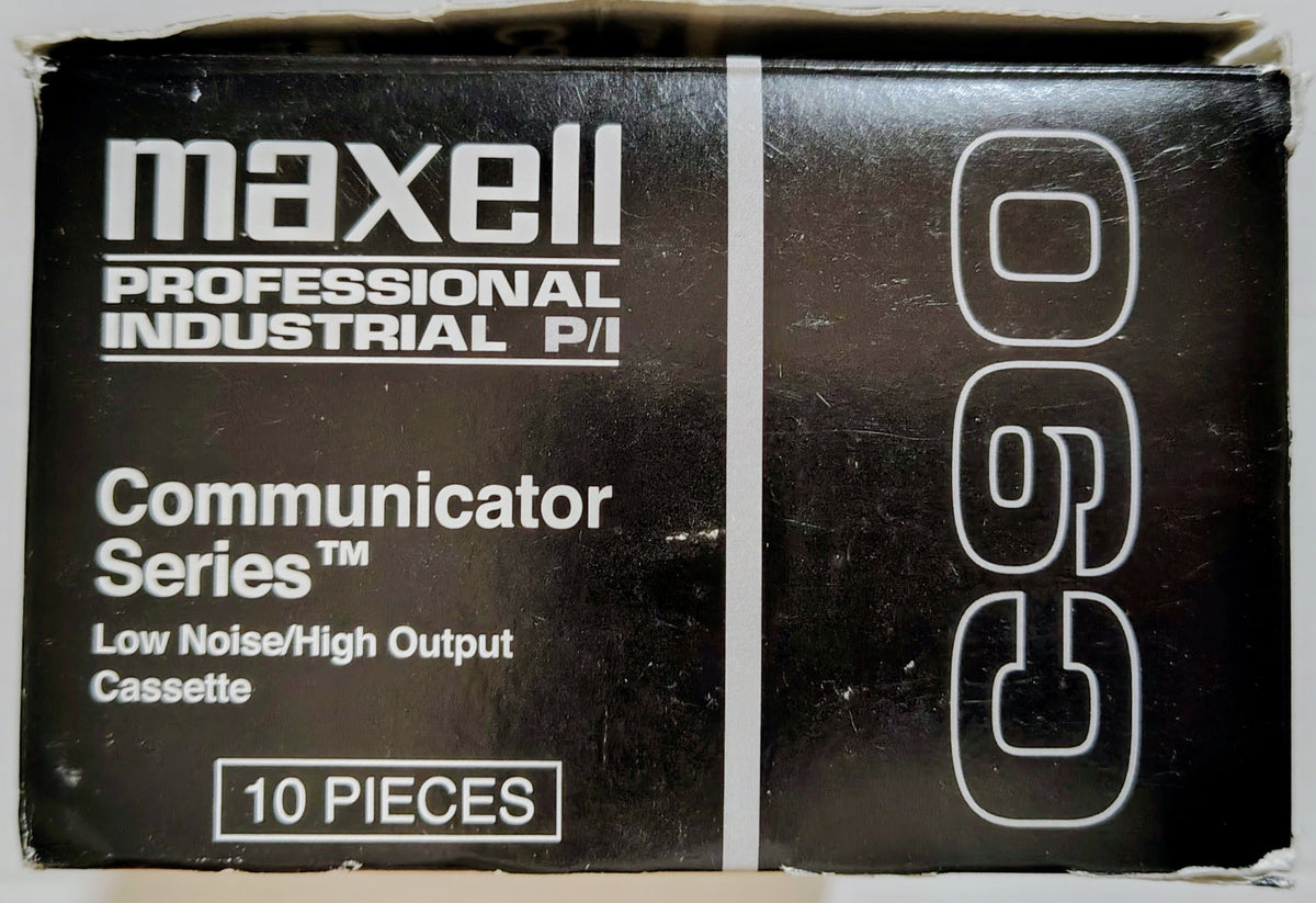 Blank - Maxell C90 Normal Bias (Pro/Industrial Communicator Series; 90-Minute; Open box of 10; All Are Sealed)