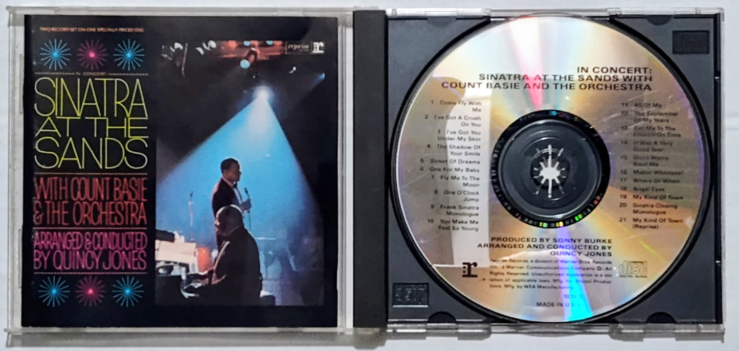 Count Basie & His Orchestra with Frank Sinatra - “Live At The Sands” - COMPACT DISC VG/G+ (Plays perfect; tested!)
